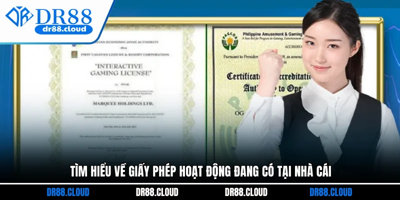 Tìm hiểu về giấy phép hoạt động đang có tại nhà cái